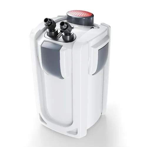 SunSun HW-702A Aquarium Außenfilter 1000 L/h - Aquarienfilter für bis zu 400 l, 3-Stufen-Filtration für kristallklares Wasser, energieeffizient mit nur 24 W und flexiblem Design für einfache Installation.