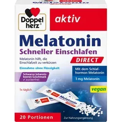DOPPELHERZ Melatonin DIRECT 20 St für schnellen Schlaf