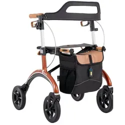 Saljol Rollator Saljol Carbon Rollator mit Vollausstattung, Premium Rollator nur 5,6 Kg rot 62 cm