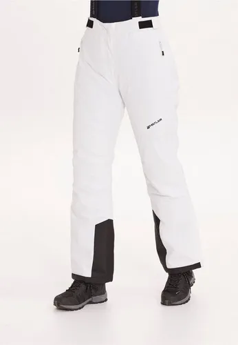 WHISTLER Damen Skihose Fairway 1002 White 46 - Wasserdichte Skihose für Damen von Whistler mit 10.000 mm Wassersäule. Ideal für kalte Tage, mit leichtem Futter und individuell anpassbaren Hosenträgern für optimalen Komfort.