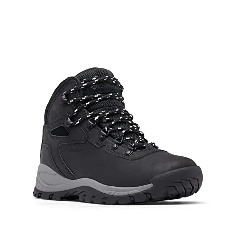 Columbia Damen Newton Ridge Plus Wanderstiefel - Schwarz, Chalk, 39.5 EU - Wanderschuhe mit Omni-Tech wasserdichter Konstruktion und Omni-Grip Traktionsgummi für optimalen Halt und Komfort bei jedem Wetter.