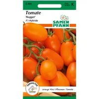SAMEN PFANN Gemüsesamen Tomate Nugget F1 - Ertragreiche Tomatensorte, ideal für sonnige Standorte. Reicht für ca. 7 Pflanzen und bietet eine robuste Ernte mit hervorragendem Geschmack.