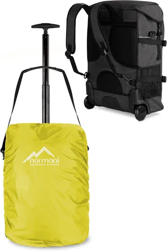 normani Rucksack mit Trolleyfunktion 37 L und Regenüberzug