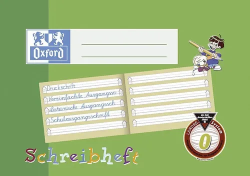 Oxford 100050100 Schreibheft, DIN A5 quer Lineatur: 0