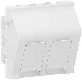 GGK 6631 Keystone Anschlussdose, KA-2, 2 P unbestückt, weiß