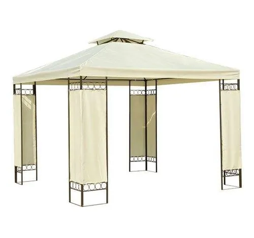 Pavillon Gartenpavillon Partyzelt 3x3m Beige