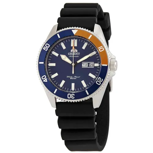 Orient Blue Dial Silikonarmband Automatik RA-AA0916L19B - Armbanduhren für Herren, 200m wasserdicht, mit stylischem blauen Zifferblatt und robustem Silikonarmband - ideal für Sport und Freizeit.