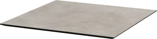 Tischplatte Moonstone HPL 70×70 cm eckig grau in grau von Essentials