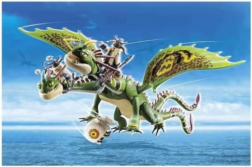 PLAYMOBIL DreamWorks Dragons 70730: Dragon Racing mit Raffnuss und Taffnuss