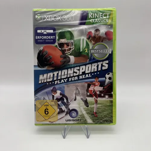 Motionsports Play for Real für Microsoft Xbox 360 - Kinect-kompatibles Sportspiel von Ubisoft, ideal für aktive Spieler und Familien, USK ab 6 Jahren.