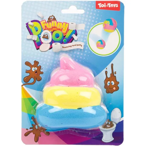 Toi-Toys Lustiger hüpfender Kitt, Regenbogen-Kot (54734011)
