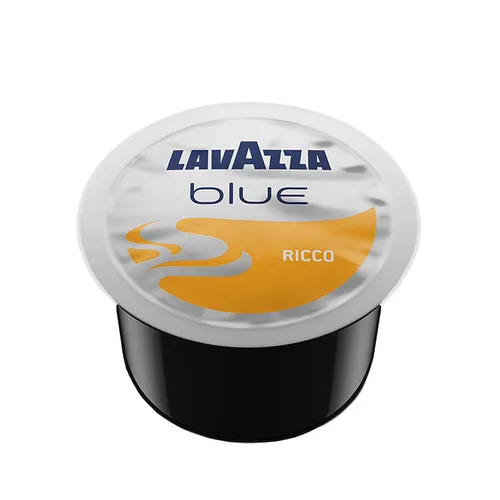 Lavazza BLUE RICCO Kaffeekapseln 100er Pack - 100 Kaffeekapseln für vollmundigen Espresso, ideal für Kaffeeliebhaber, die Qualität und Geschmack schätzen.