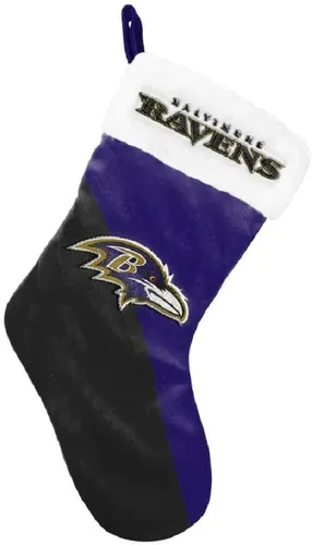 NFL Baltimore Ravens 2020 Santa Claus Stocking Strumpf Nikolaus Weihnachten