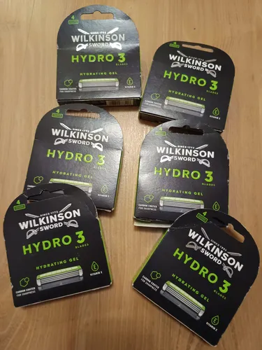 * Wilkinson Hydro 3 Rasierklingen Nassrasur 4 Stück Packung NEU