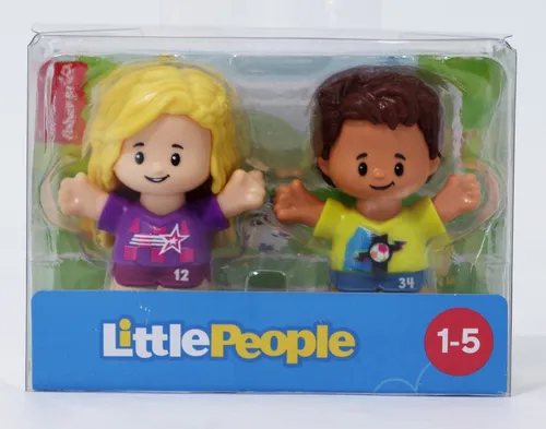 Fisher-Price Little People Kleinkind Figuren Fußball Mädchen & Junge HPG83 HPB64