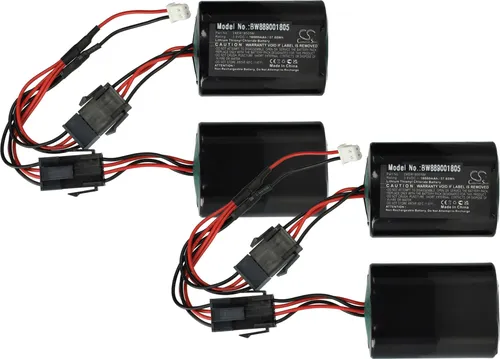 vhbw 2x Batterie kompatibel mit Visonic PowerMaxPro MCS-720B, MCS-740 Siren Alarmanlage, Alarmsystem, Funk-Außensirenen (16000 mAh, 3,6 V, Li-SOCl2)
