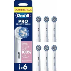 Oral-B Pro Sensitive Clean Aufsteckbürsten - Innovative X-förmige Borsten für eine sanfte und gründliche Zahnreinigung. Ideal für empfindliches Zahnfleisch und perfekte Passform für alle Oral-B Zahnbürsten.