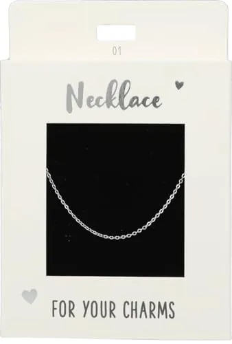 Depesche 11783-001 Halskette aus kleinen Links, versilbert, variabel in der Länge tragbar (42 cm + 5 cm), ideal als kleines Geschenk