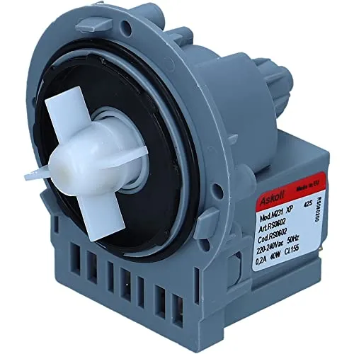 LUTH Premium Profi Parts Ablaufpumpe Pumpe kompatibel mit Askoll 290735 290875 AEG Electrolux 53188943574 mit Schraubenbefestigung Bügeln für Waschmaschine