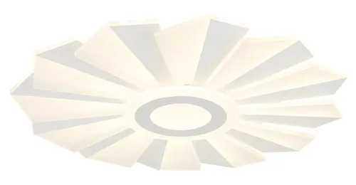 Deckenlampe ALWINA - LED CCT dimmbar mit Fernbedienung - Lampen - Elegante Deckenleuchte in Weiß mit harmonischem Design, dimmbar und anpassbarer Farbtemperatur von 2700 K bis 6000 K für jede Stimmung.