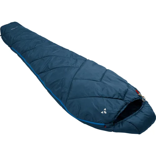 Vaude Sioux 400 II Syn Schlafsack (max. 190cm, blau) - Leichter Kunstfaserschlafsack für warme Nächte, ideal für Camping und Outdoor-Abenteuer.