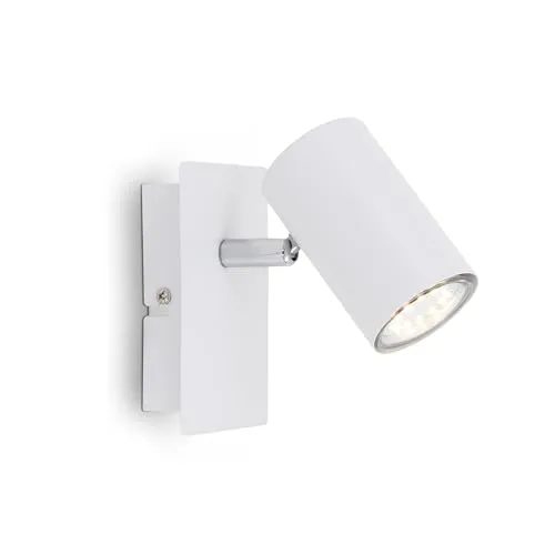 BRILONER – Wandleuchte, Wandlampe schwenkbar, Deckenspot GU10, max. 40 Watt, Deckenlampe, Deckenleuchte 120x80x123mm (LxBxH), weiß