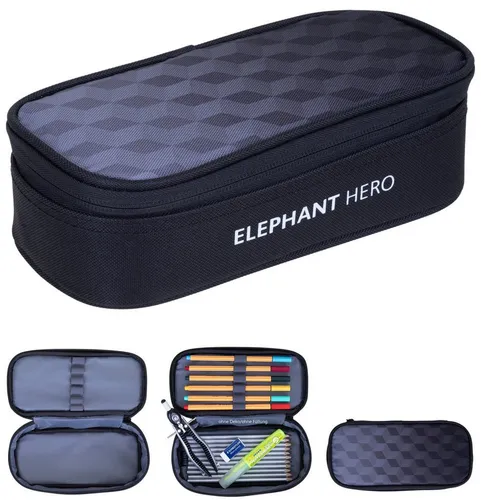 ELEPHANT Federmäppchen Hero Mäppchen Box groß Jungen Mädchen