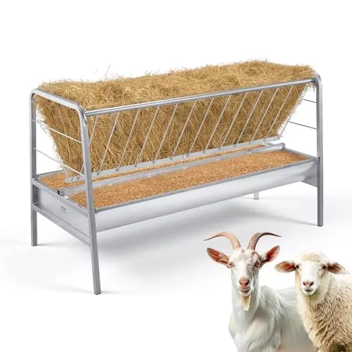 VEVOR Heuraufe 2-in-1 für Ziegen & Schafe, 352 L