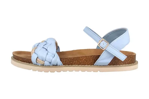 Fitters Footwear Jeanne Light Blue Sandale 45 EU - Stylische Sandale in Light Blue, Größe 45. Ideal für den Sommer mit bequemem Kunstleder-Obermaterial und robustem Synthetik-Laufsohle für optimalen Komfort.