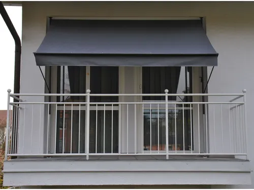 Angerer Klemmmarkise - Dunkelgrau, 200 cm Breit - Markise mit zeitlosem Design, stufenlos verstellbar und ideal für optimalen Sonnenschutz im Freien.