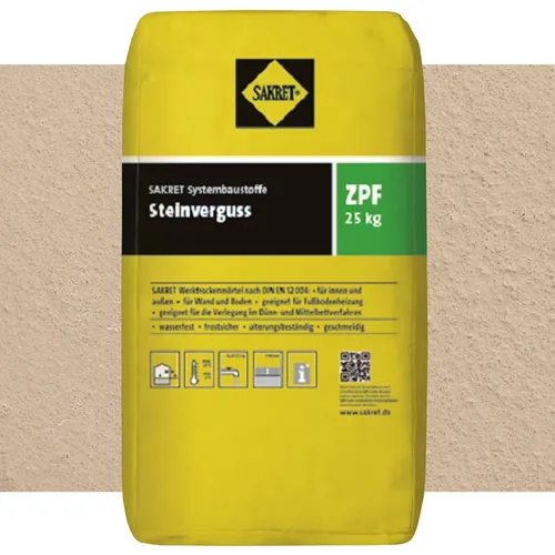 Sakret Steinverguss ZPF Sand wasserundurchlässiger Pflasterfugenmörtel 25 kg