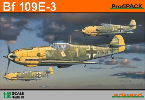 Eduard 3002 : Messerschmitt Bf 109E-3 - Dt. Jagdflugzeug WWII / Profi - Kit 1:32