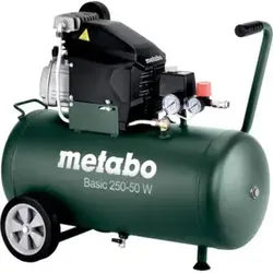 Metabo Druckluft-Kompressor Basic 250-50W - 50l, 8 bar, leistungsstark und robust für gewerbliche Anwendungen