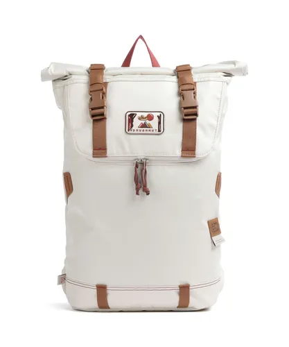 Doughnut Dreamwalker Christopher Rolltop Rucksack beige in weiß von Doughnut