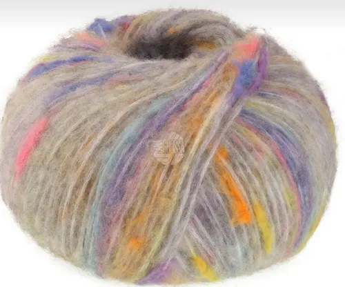 REST! CASSATA Lana Grossa 50g Fb. 12 hellgrau watteweich PORTOFREI kg/130€