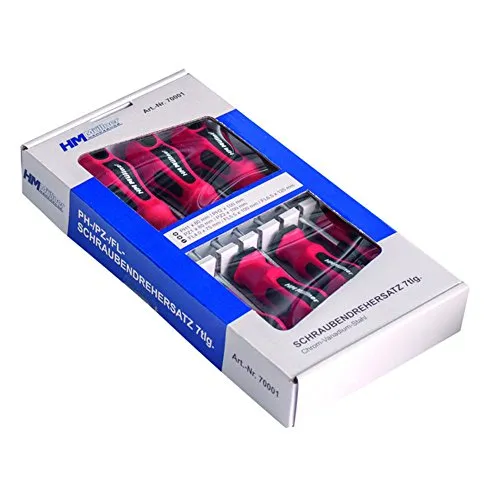 7-teiliges Schraubendreher-Set PH/PZ/FL magnetisch - Schraubendreher-Set mit 7 Teilen, magnetisch für einfachen Einsatz und ideal für präzise Arbeiten in Haushalt und Werkstatt.
