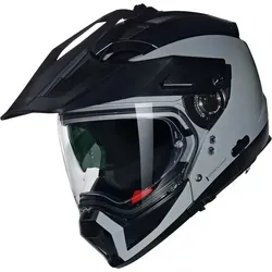 Nolan N70-2 X Classico Modularhelm - Matt Grau/Schwarz - L - Motorradhelm mit 8 Konfigurationen für individuelle Anpassungen. Ideal für Straße und Gelände, ausgestattet mit Airbooster-Technologie für optimale Belüftung und kratzfestem VPS-Sonnenschutz.
