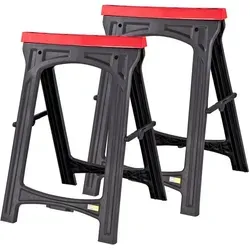 Klappbock DKB150 2 x - Hydraulikheber, Stütz- & Sägeböcke – Robuster Klappbock mit einer Höhe von 82 cm, ideal für sichere Unterstützung beim Arbeiten im Garten oder in der Werkstatt.