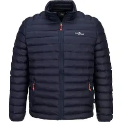 Blue Wave Herren Steppjacke Ove mit Stehkragen - Gesteppte Jacke packable inkl. Packbeutel in Marine Größe XL - Blau - XL