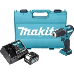 Makita DF 332 DSM1K Bohrschrauber 12 V - Akkuschrauber Set mit 1x 4 Ah Akku, Ladegerät und Koffer. Kompakt und leichtgewichtig, ideal für präzise Bohrarbeiten und Heimwerkerprojekte.