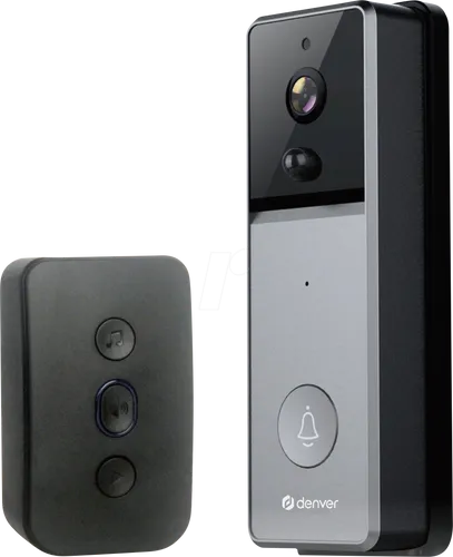 Denver Intelligente Video-Türsprechanlage VDB-216 - WLAN-Türklingel mit Full HD 1080P, Bewegungserkennung und App für Android/iOS, ideal für sichere Besucherkontrolle