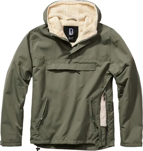 Brandit Herren Winterjacke mit Teddyfell - Funktionsjacke für Herren, gefüttert und ideal für Outdoor-Aktivitäten in Frühling, Herbst und Winter. Mit praktischer Kapuze und Reißverschluss für optimalen Schutz.