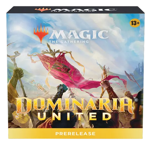 Dominaria United Prerelease Pack - MtG Magic the Gathering - TCG OVP Packs, entdecke exklusive Karten und erlebe die spannende Welt von Dominaria United in englischer Sprache.