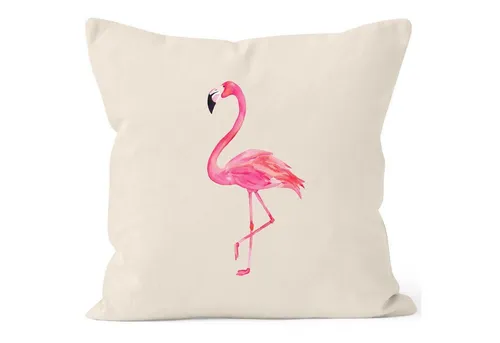 Autiga Dekokissen Kissenbezug Flamingo Kissenhülle Dekokissen 40x40 Baumwolle Autiga®