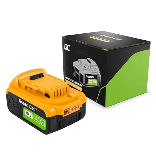 Green Cell PTDW18V4 Akku und Ladegerät für Elektrowerkzeuge - Schraub- und Bohrmaschinen Akku mit hoher Kapazität, ideal für langlebige Leistung und schnelle Ladezeiten.