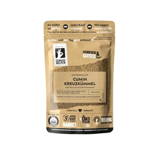 Bremer Gewürzhandel Kreuzkümmel gemahlen, Cumin 10 x 75g - Intensives Aroma: Der gemahlene Kreuzkümmel verleiht Ihren Speisen eine besondere Note. Ideal für asiatische und orientalische Gerichte. Genießen Sie ein Stück Exotik in jedem Bissen! 100% natürliche Qualität ohne Zusätze.