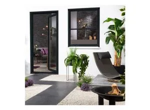Culex Fliegengitter Alu Smart anthrazit 160x160cm - Fliegengitter für Fenster mit extraflachen Aluminiumprofilen, verbesserter Durchsicht und Luftdurchlässigkeit, ideal für Außen-Rollläden.