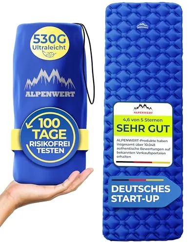 Alpenwert Aufblasbare Isomatte für Outdoor Camping von Alpenwert