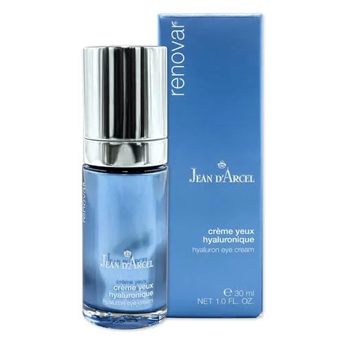 JEAN D'ARCEL RENOVAR crème yeux hyaluronique – Anti-Falten Augencreme - Augencreme mit Hyaluronsäure & Kamelien-Öl, spendet intensive Feuchtigkeit und glättet Falten für eine strahlende Augenpartie. Ideal für trockene und normale Haut.