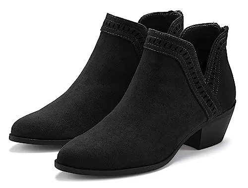 LASCANA Cowboy Stiefelette schwarz Größe 38 - Vegane Stiefelette von LASCANA aus hochwertiger Microfaser, ideal für umweltbewusste Modebewusste. Perfekt für Wanderungen und Freizeit.